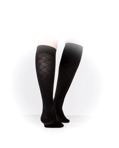 Levaire Diamond Knee-High Compression Socks, 20-30 mmHg