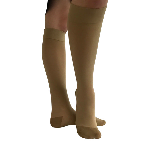 knee-high-compression-stockings-sheer-natural-levaire-one-stop-compression-sox