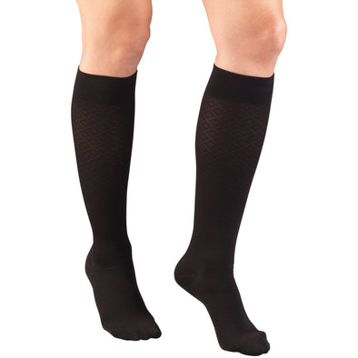 Truform Diamond Trouser Support Socks TorontoOrthotics S Black 