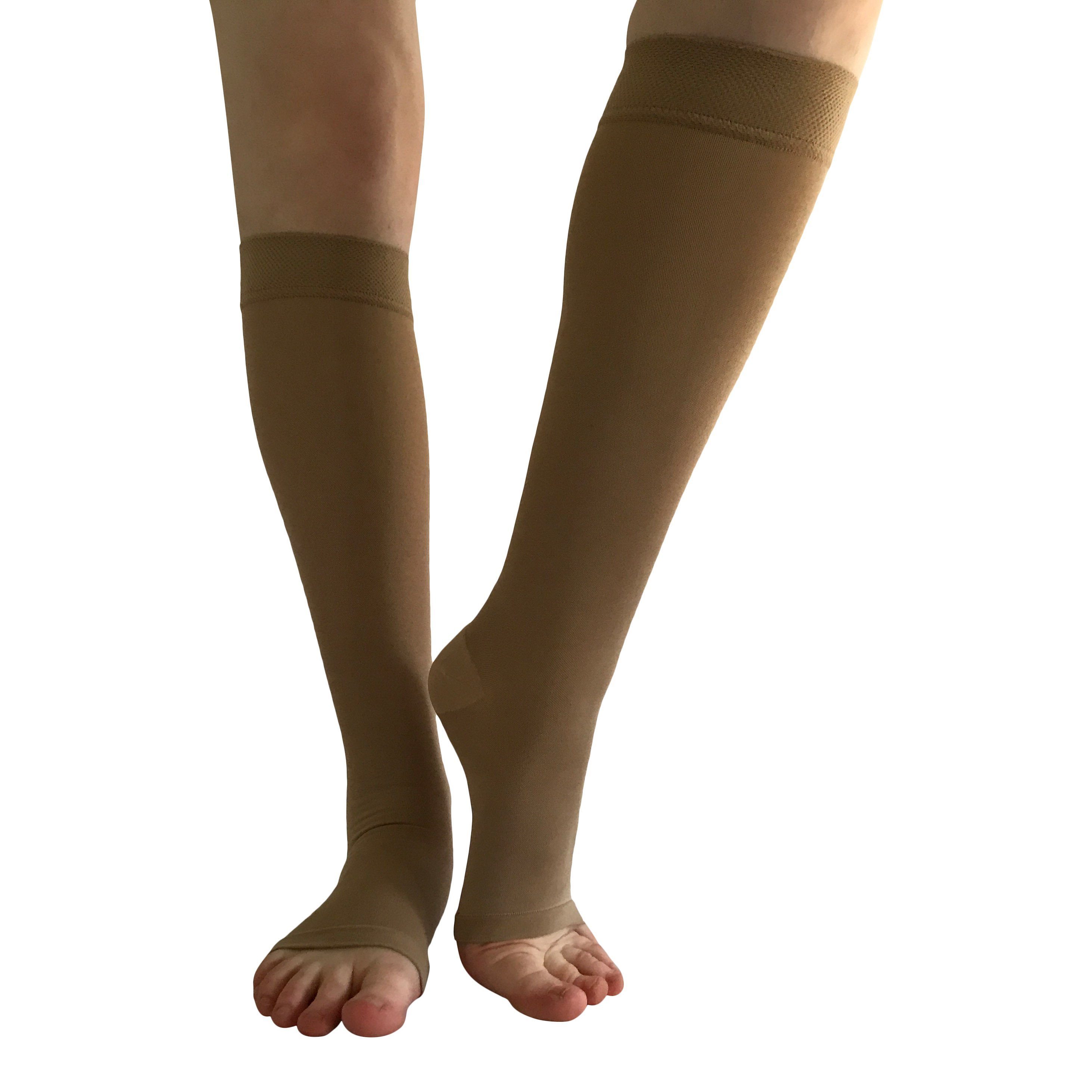Truform Open Toe-Opaque Compression Stockings, 20-30 mmHg – One Stop  Compression Sox