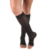 Truform Open Toe-Opaque Compression Stockings TorontoOrthotics S Black 
