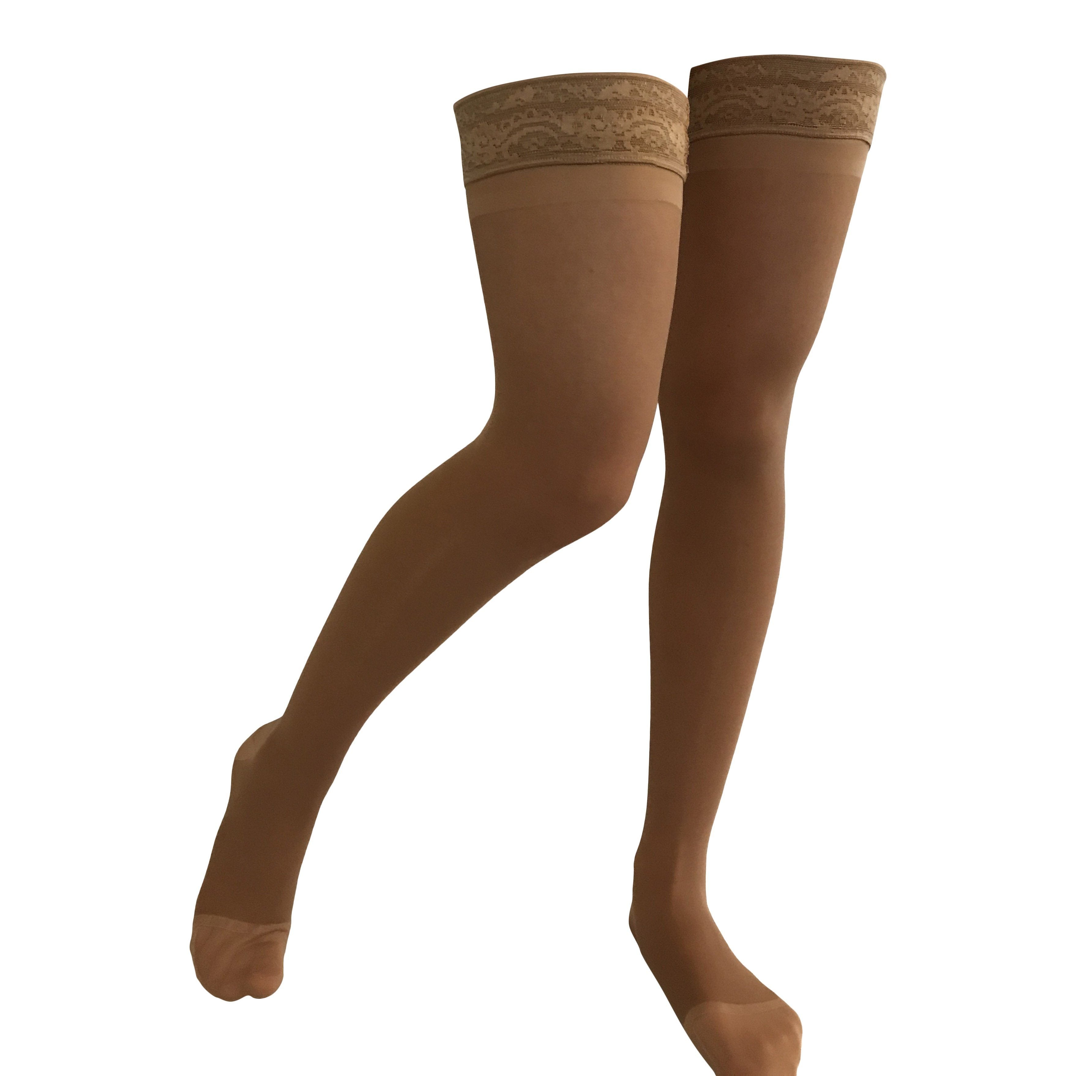 TruSheer Extra Firm Compression Thigh High Stockings, 30-40mm Hg – One Stop  Compression Sox