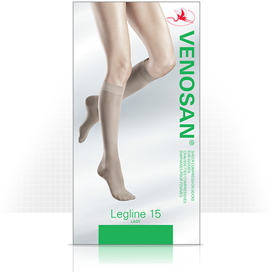 Venosan Legline 15 Sheer Support Knee-High Stockings, 15 mmHg