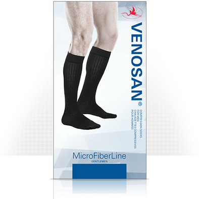 Venosan MicroFiberLine Men's Support Socks, 15-20 mmHg