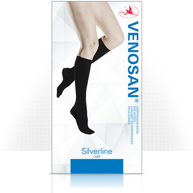 Venosan Silverline Women's Compression Socks, 20-30 mmHg