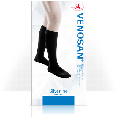 Venosan Silverline Men's Compression Socks TorontoOrthotics S Black 