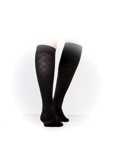Levaire Diamond Knee-High Compression Socks, 15-20 mmHg