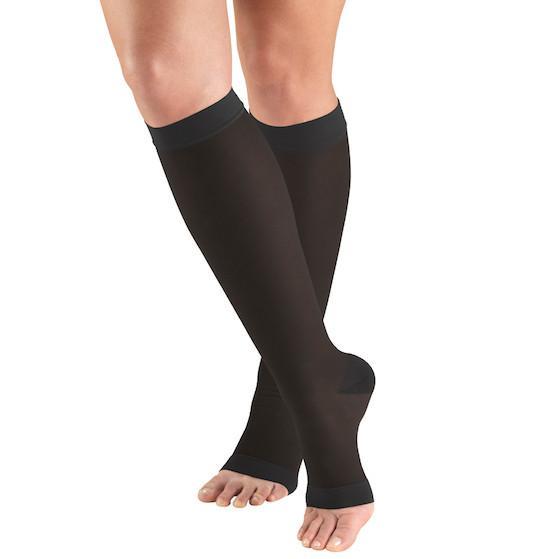 Truform Open Toe Sheer Knee-High Support Stockings, 15-20 mmHg – One Stop  Compression Sox